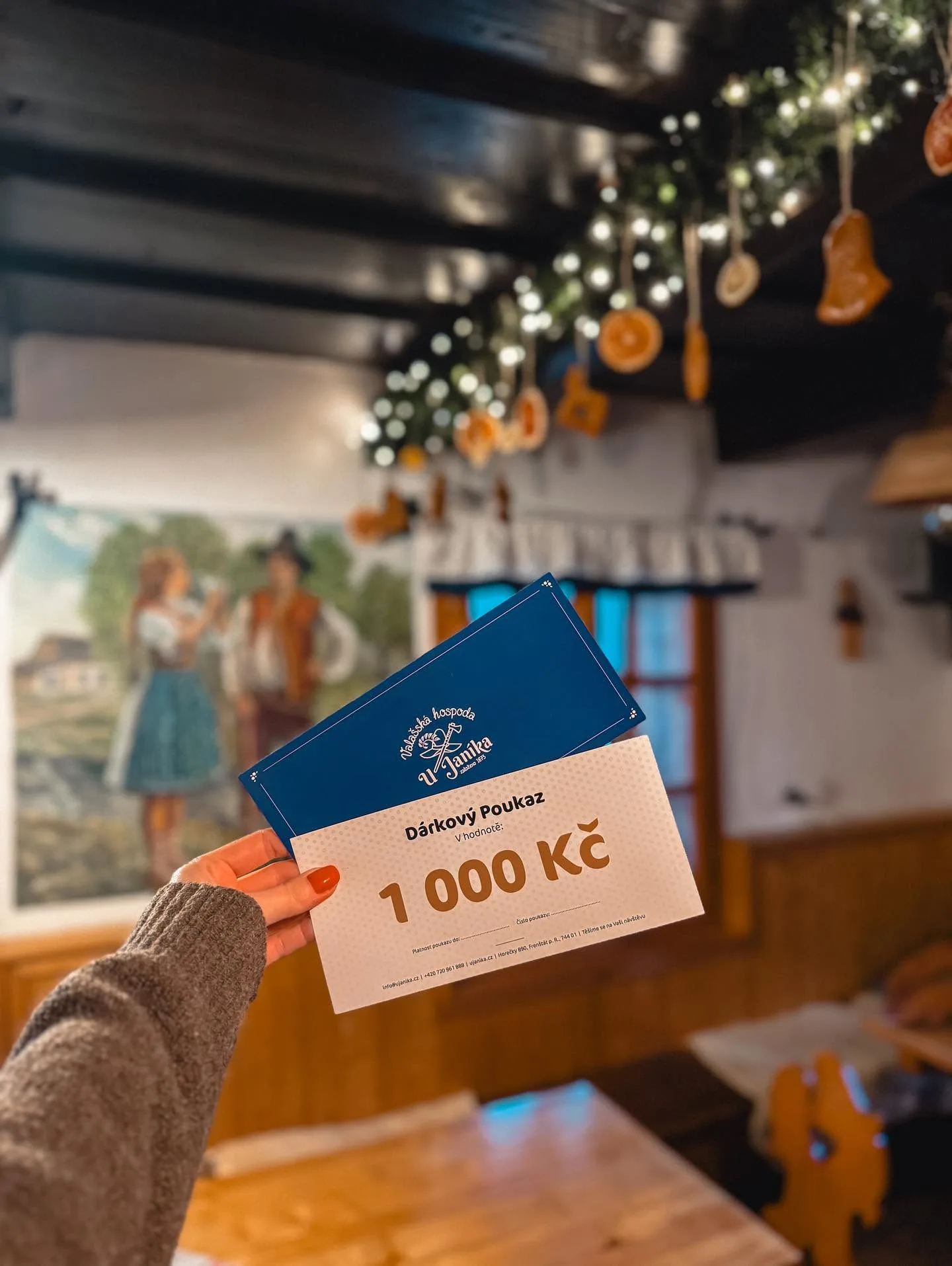 Dárkový poukaz Valašské hospody U Janíka v hodnotě 1 000 Kč